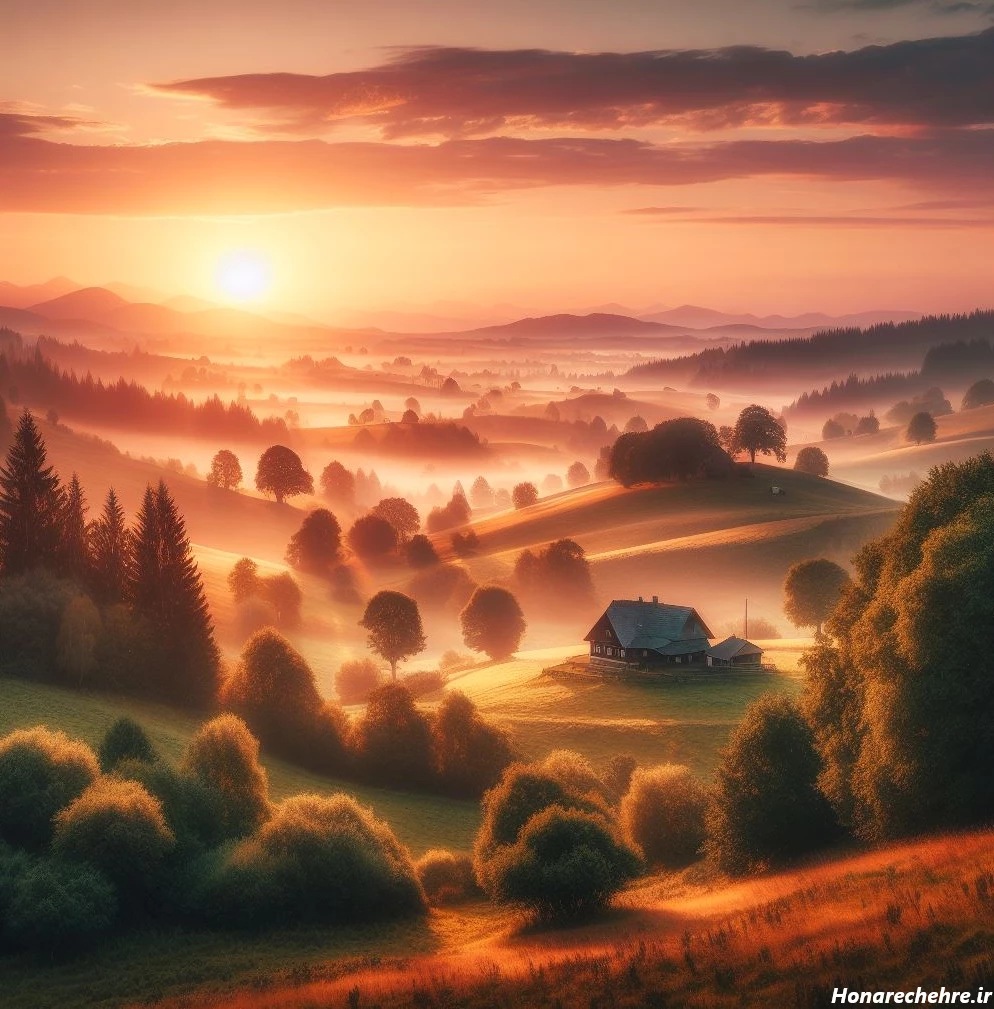 عکس طلوع خورشید عاشقانه