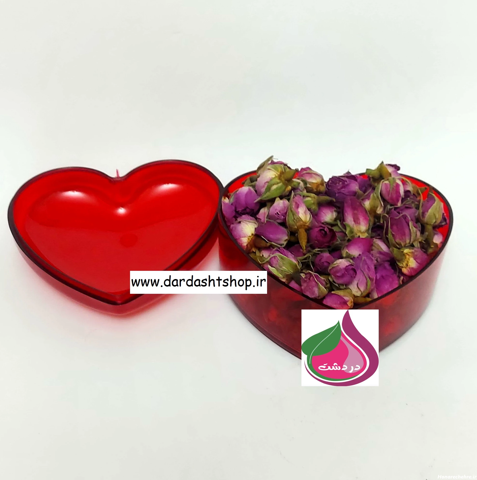 غنچه گل محمدی دردشت طرح قلب - دردشت شاپ