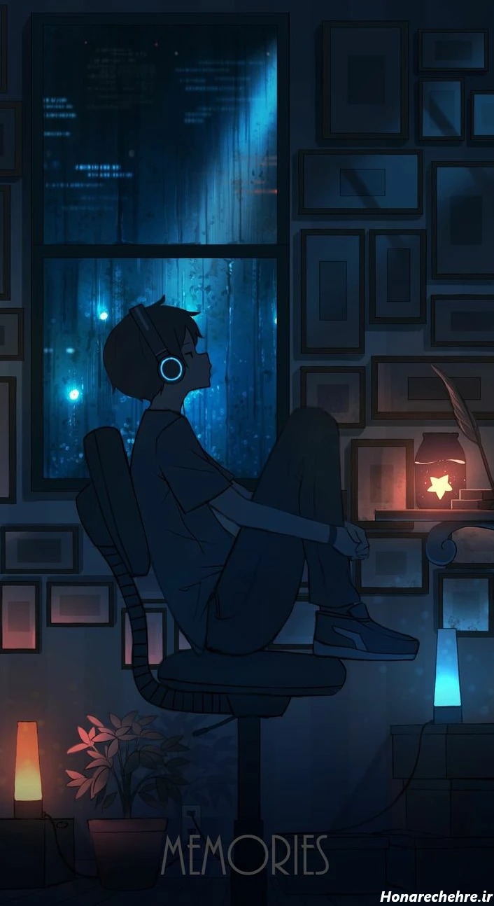 عکس انیمه کیوت سیاه پسرانه