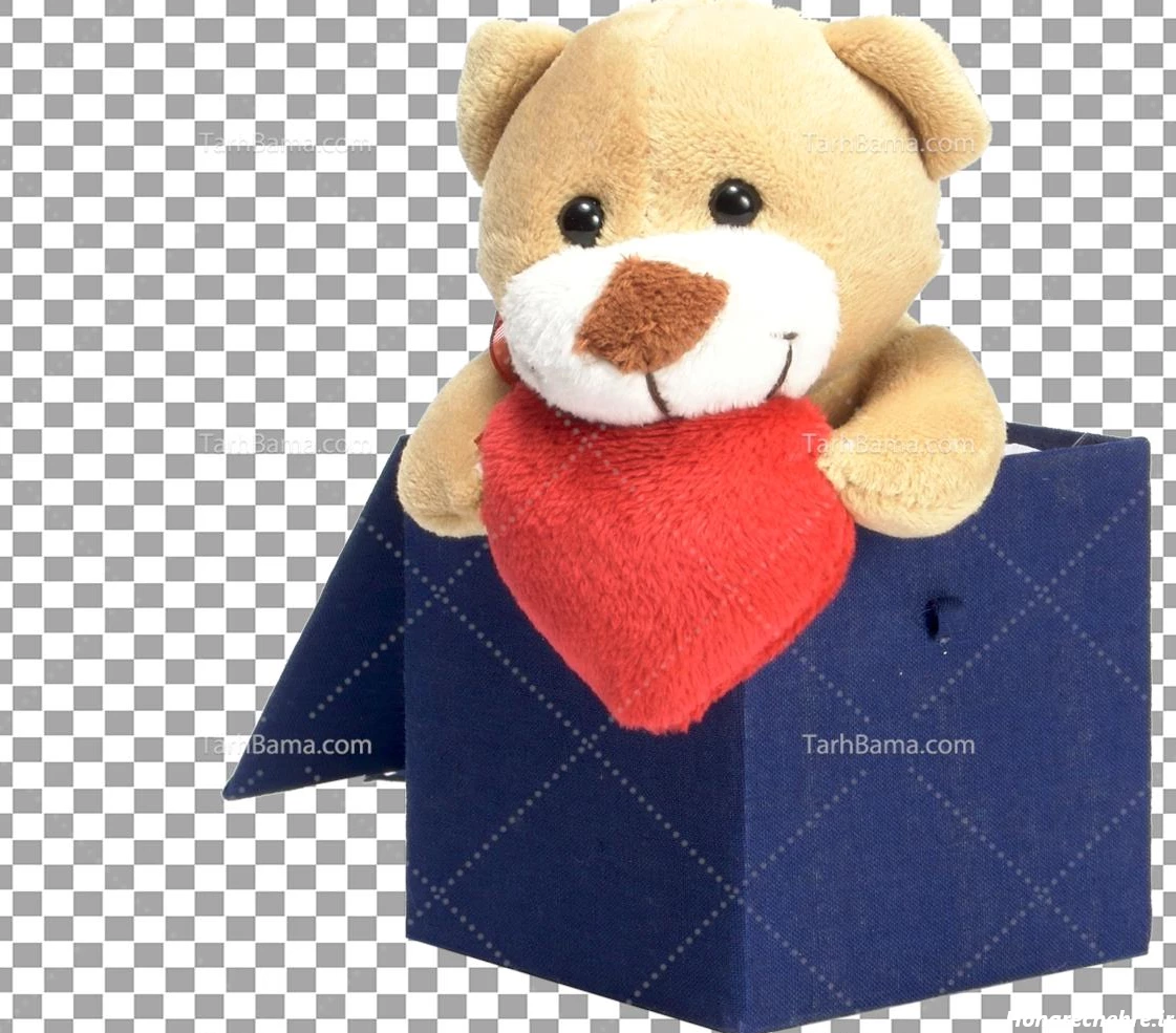 عکس خرس فانتزی بامزه صورتی