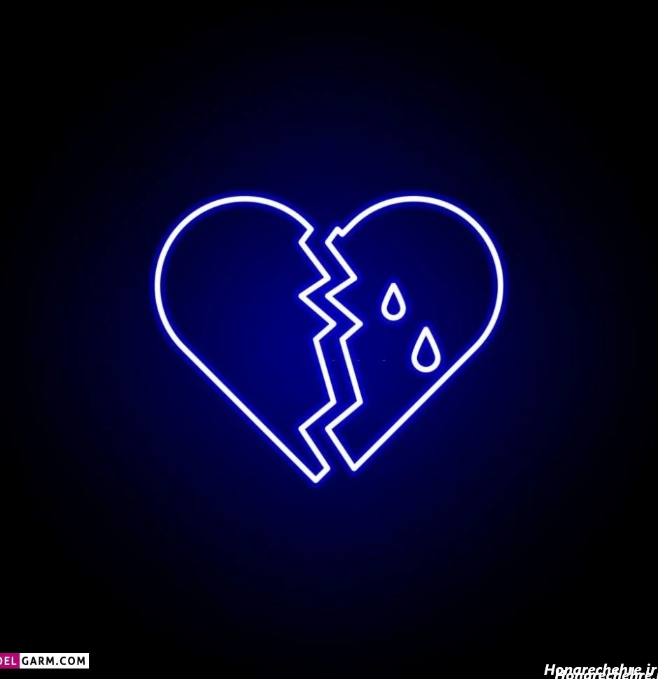 عکس قلب سیاه برای پروفایل
