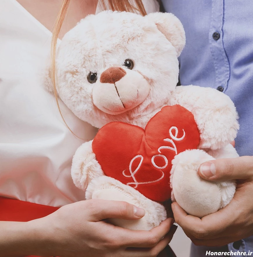 عکس خرس فانتزی بامزه صورتی