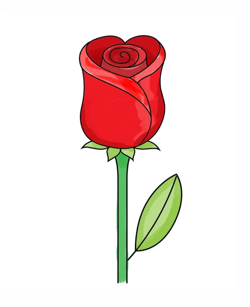 نقاشی گل آسان