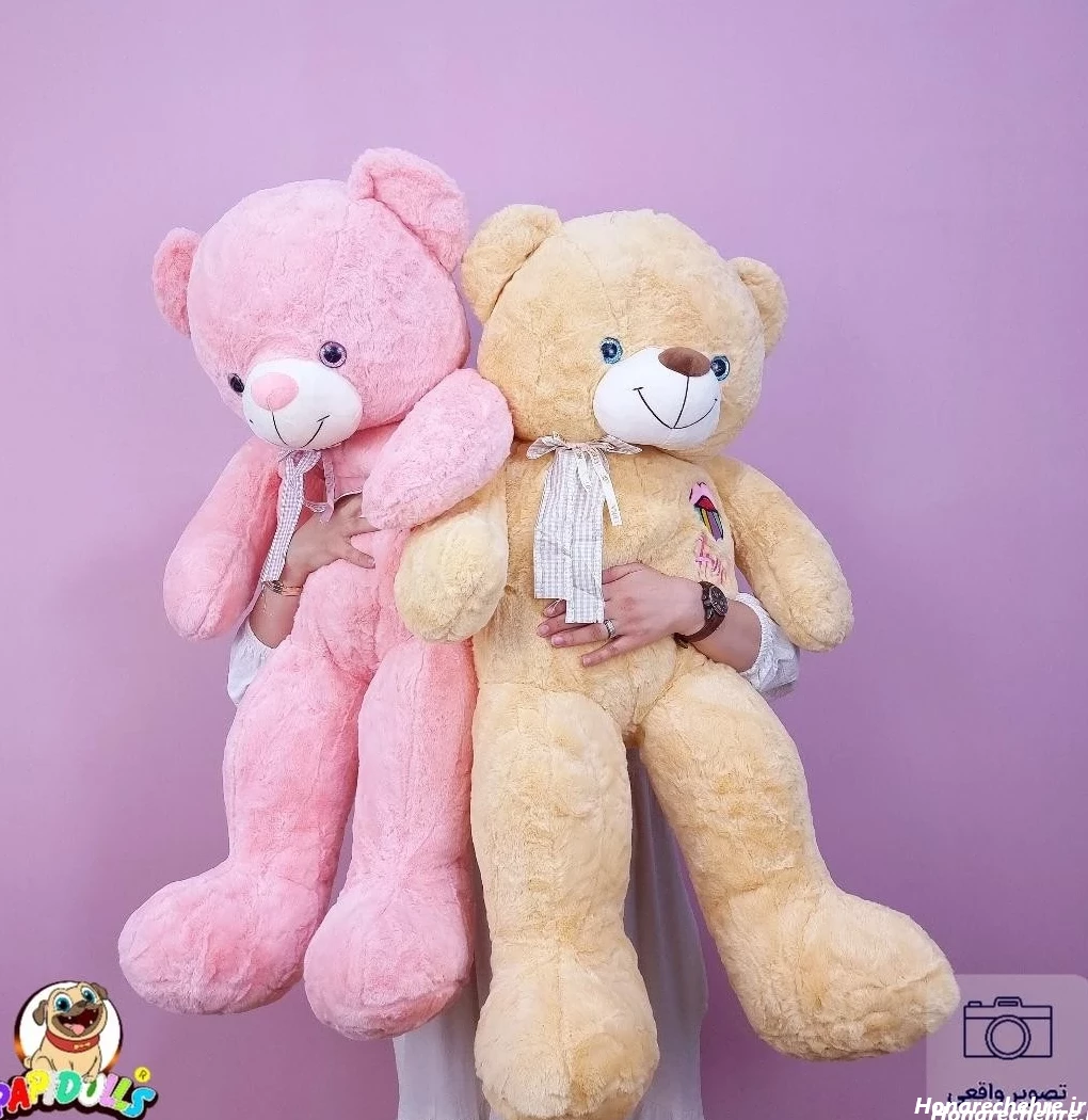 عکس خرس فانتزی بامزه صورتی