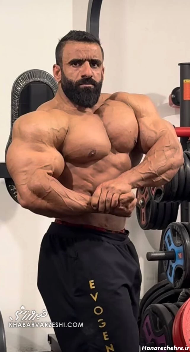 عکس هادی چوپان با آرنولد