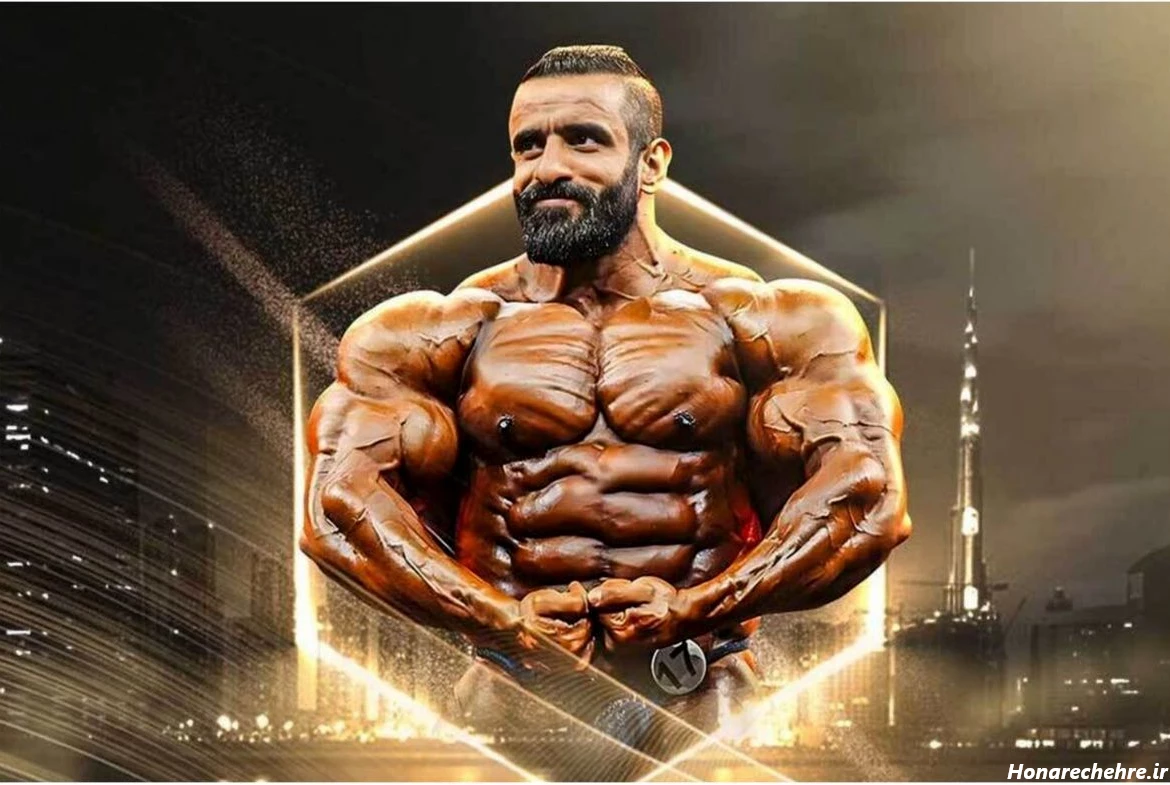 عکس هادی چوپان با آرنولد