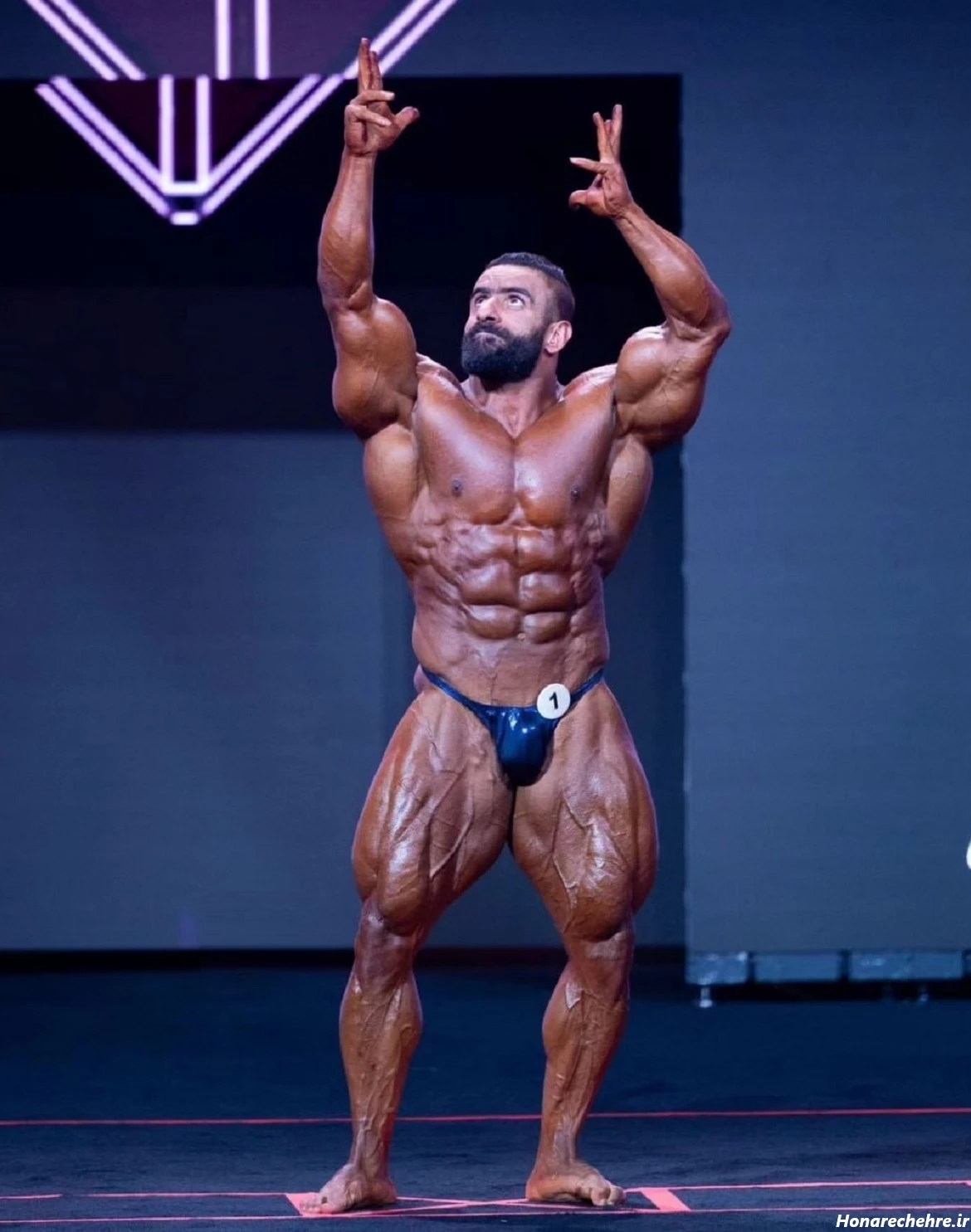 عکس هادی چوپان با آرنولد