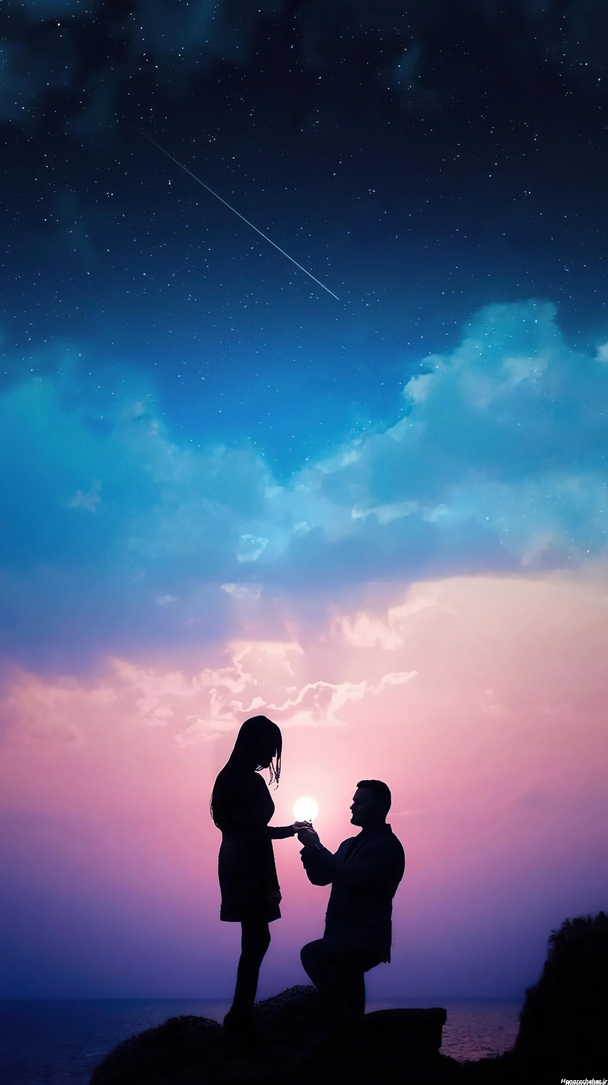 عکس پس زمینه عاشقانه دختر و پسر فانتزی