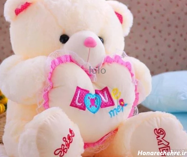 عکس خرس فانتزی بامزه صورتی