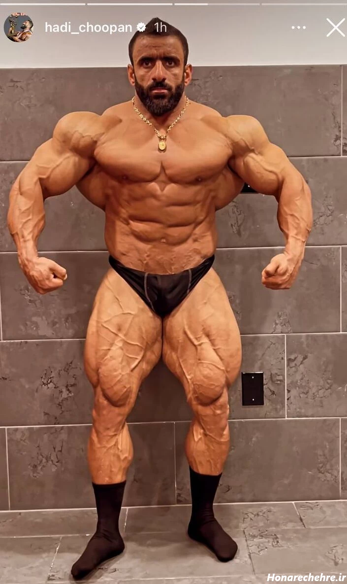 عکس هادی چوپان با آرنولد