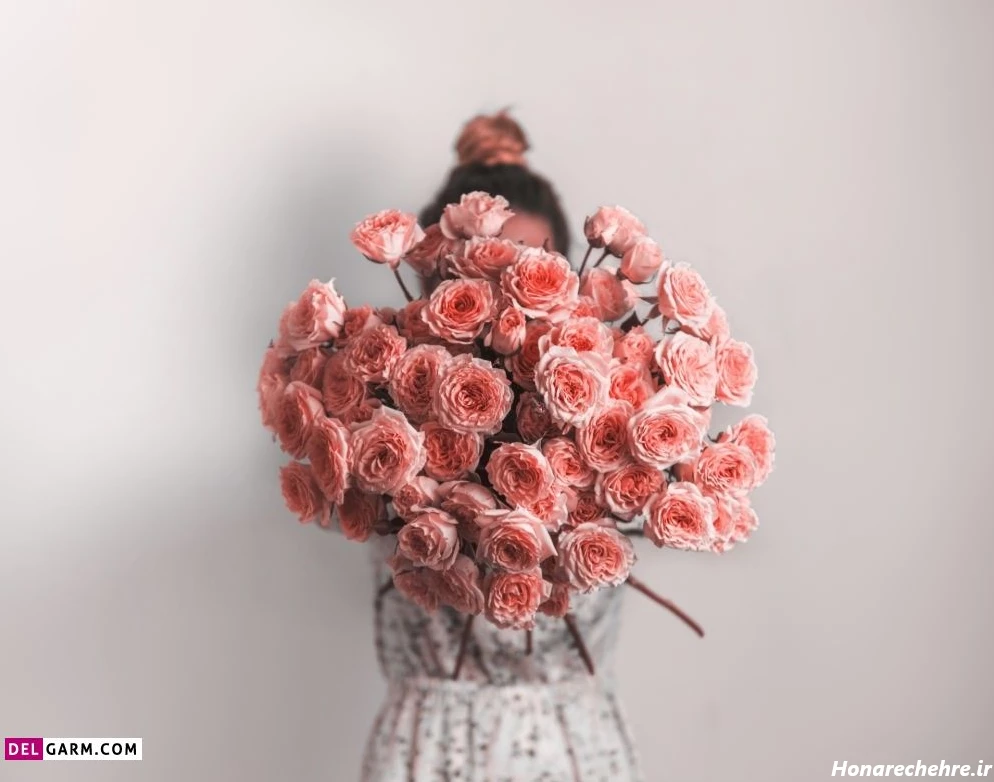 عکس گل برای پروفایل واتساپ نوشته دار