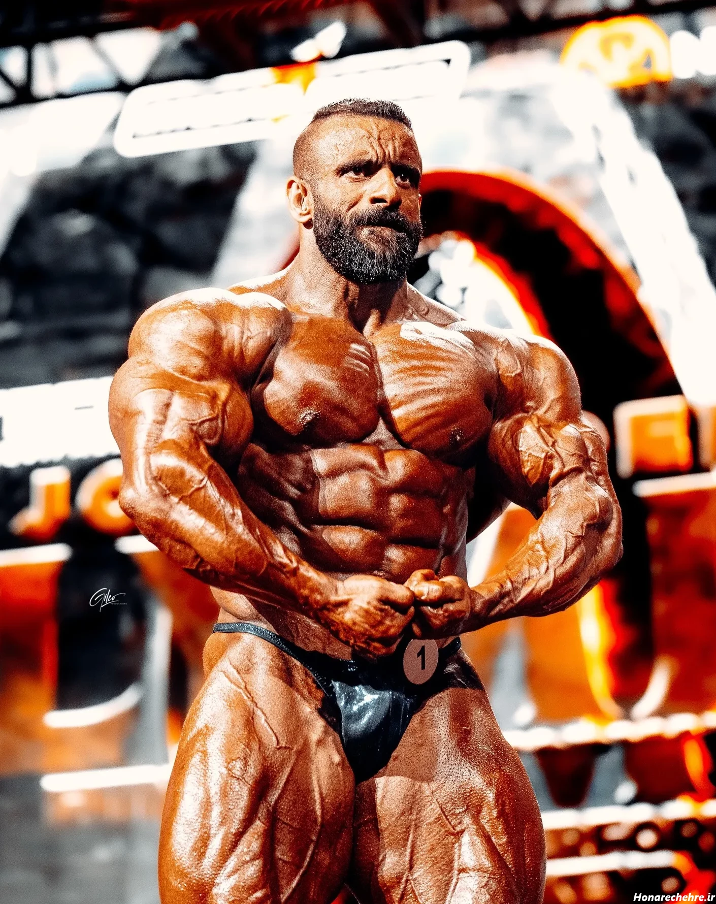 عکس هادی چوپان با آرنولد