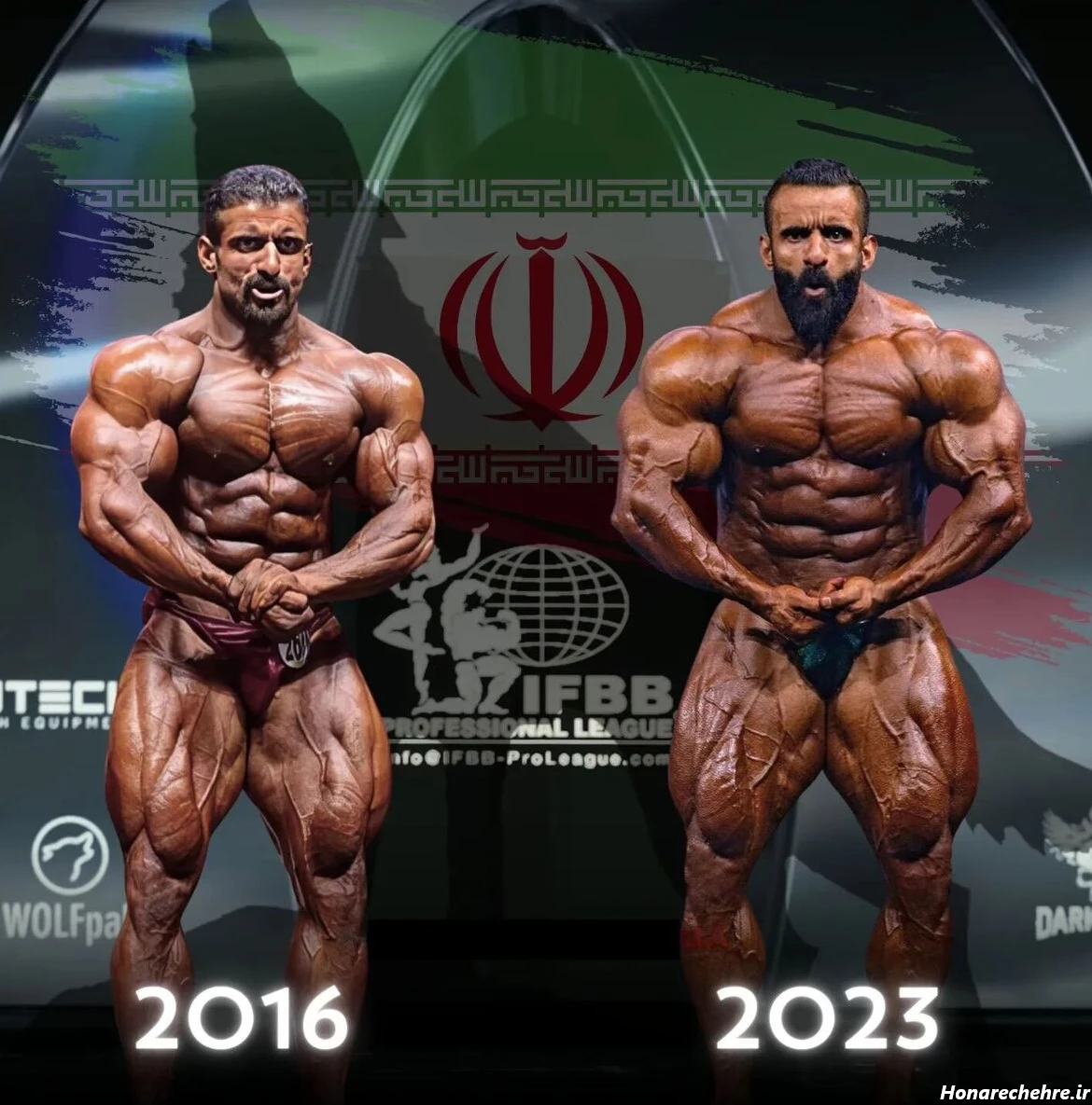 عکس هادی چوپان با آرنولد