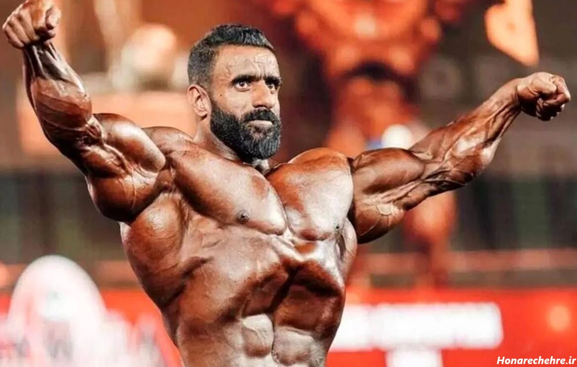 عکس هادی چوپان با آرنولد