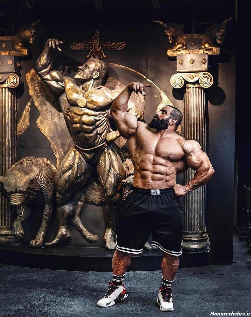 عکس هادی چوپان با آرنولد