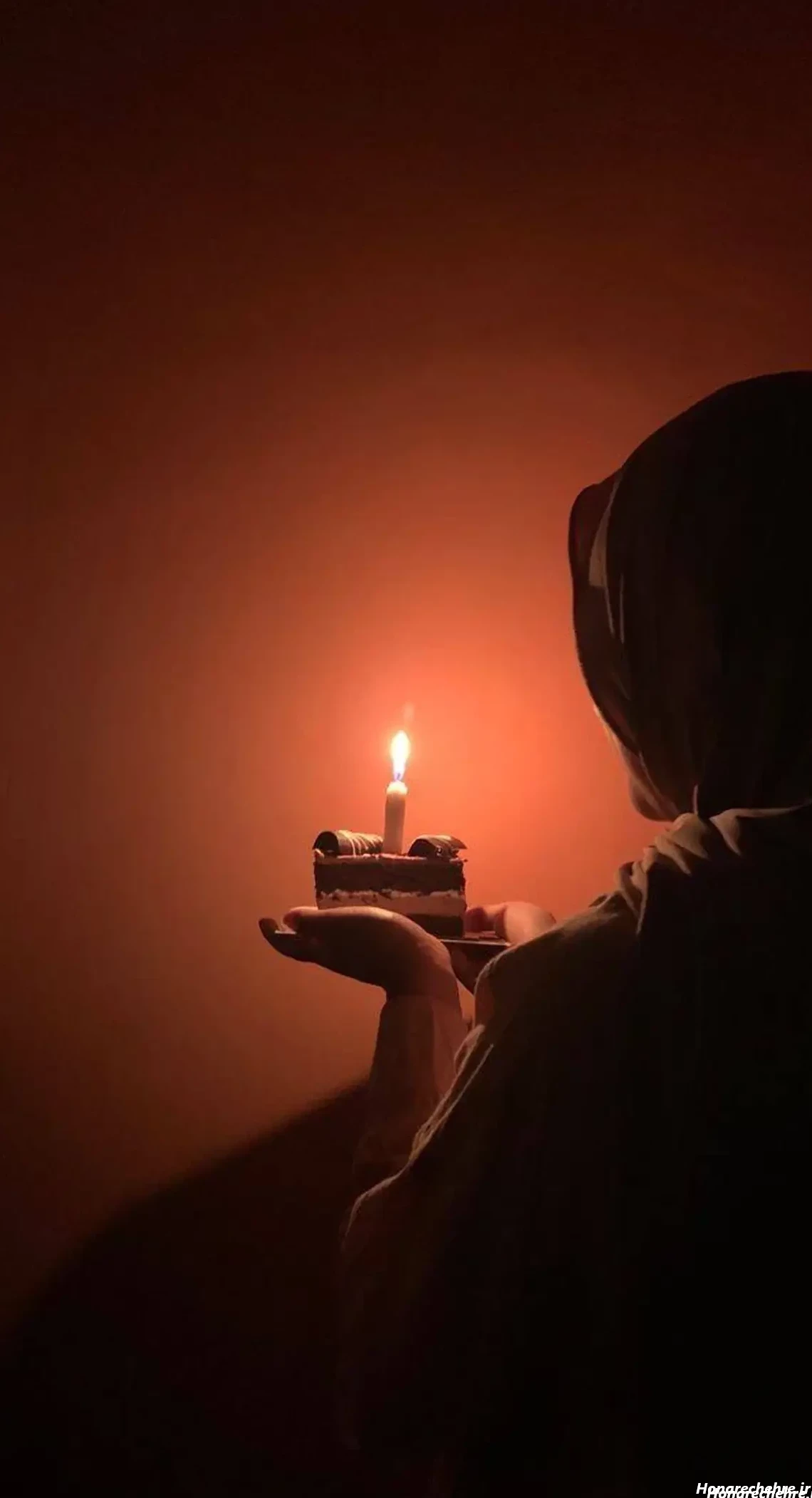 ژست عکس تولد بدون چهره در طبیعت