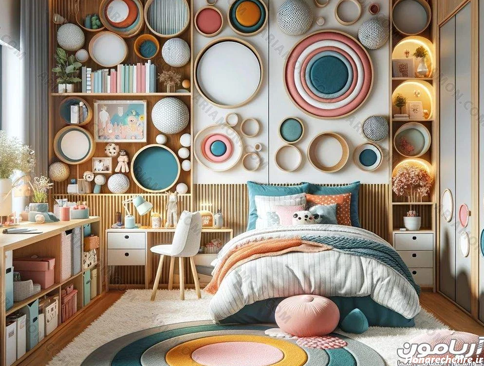 عکس اتاق خواب دخترانه رویایی