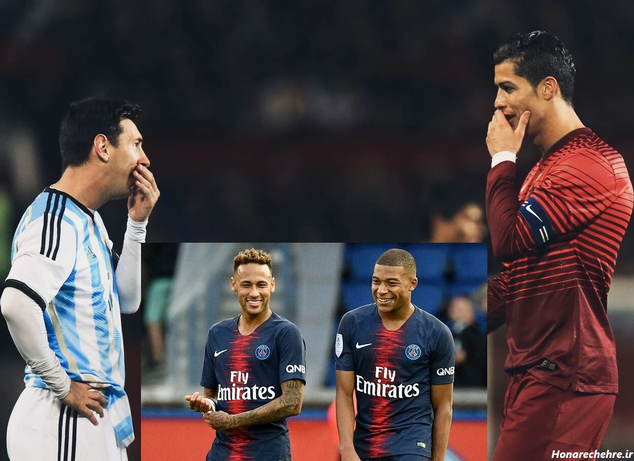 عکس رونالدو مسی نیمار صلاح