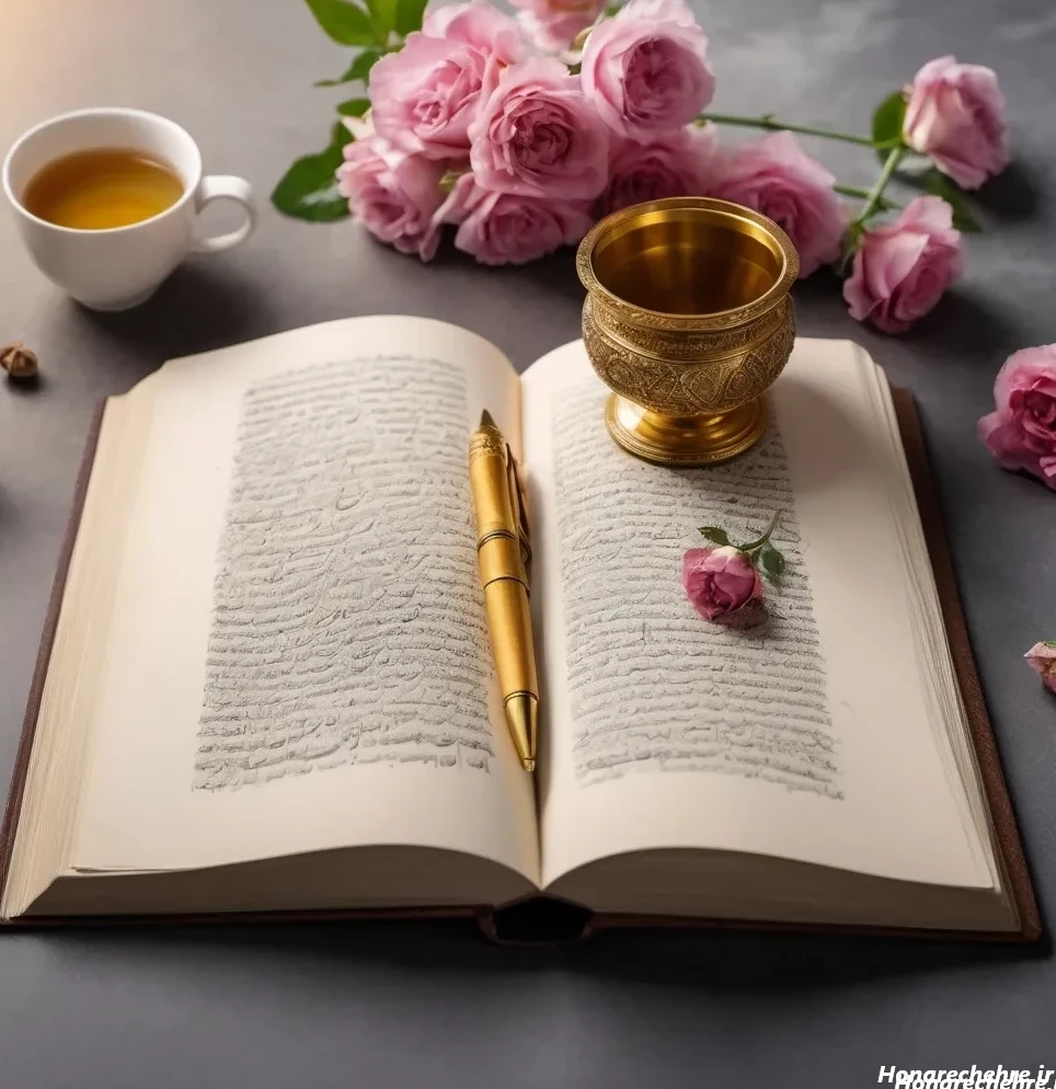 17 عکس از لحظات زیبا با گل و کتاب