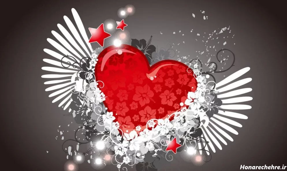 عکس قلب قرمز خوشگل کوچک