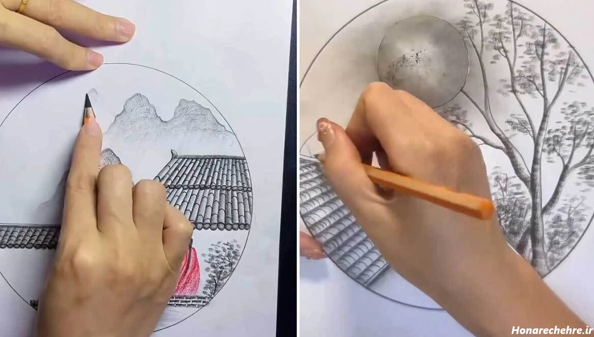 آموزش حرفه ای نقاشی با مداد سیاه (فیلم)