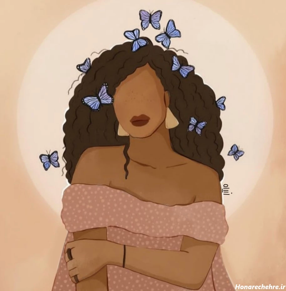 عکس دختر بدون چهره سیاه سفید