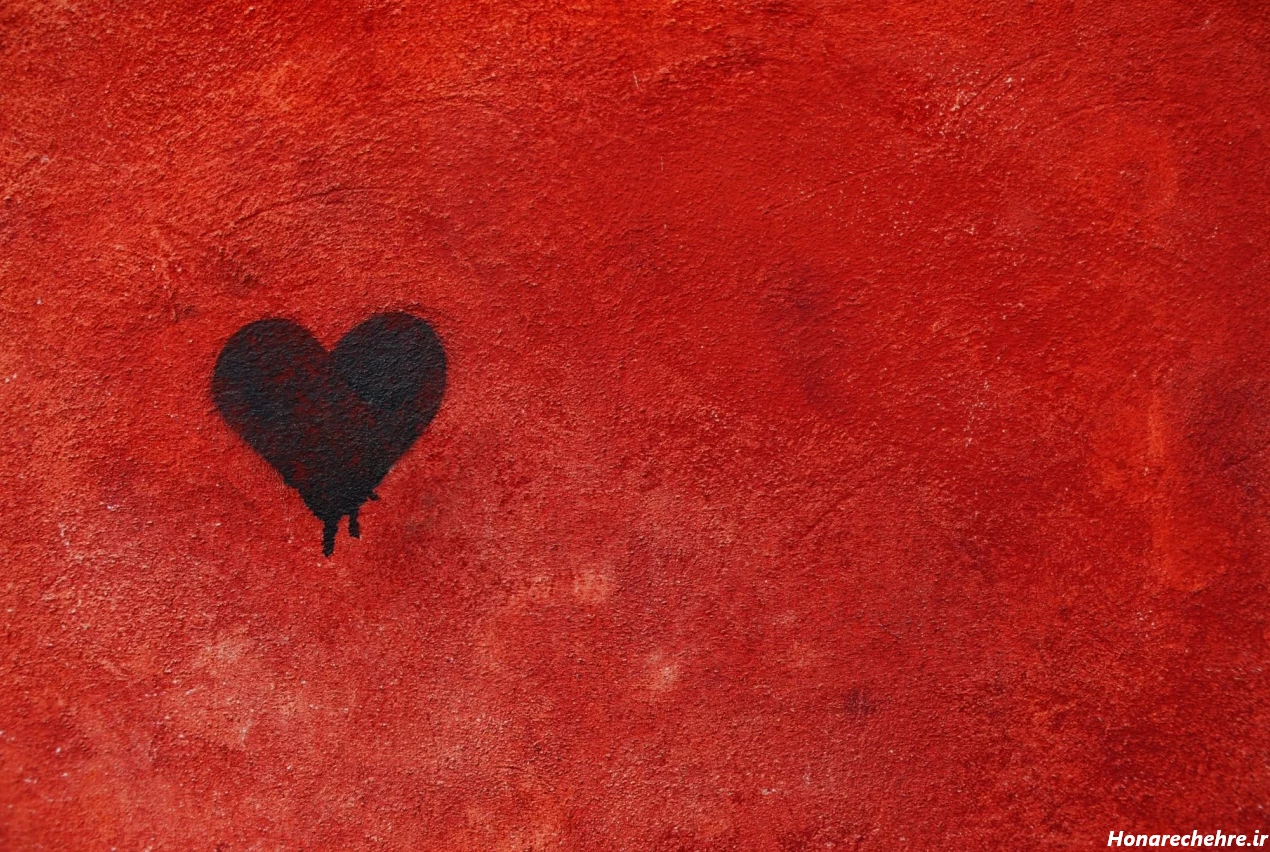 عکس قلب سیاه برای پروفایل