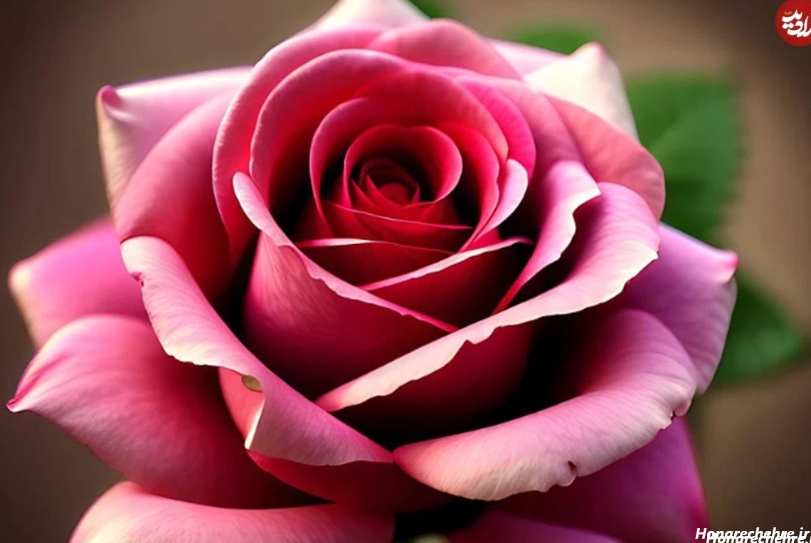 عکس گل رز قرمز عاشقانه طبیعی