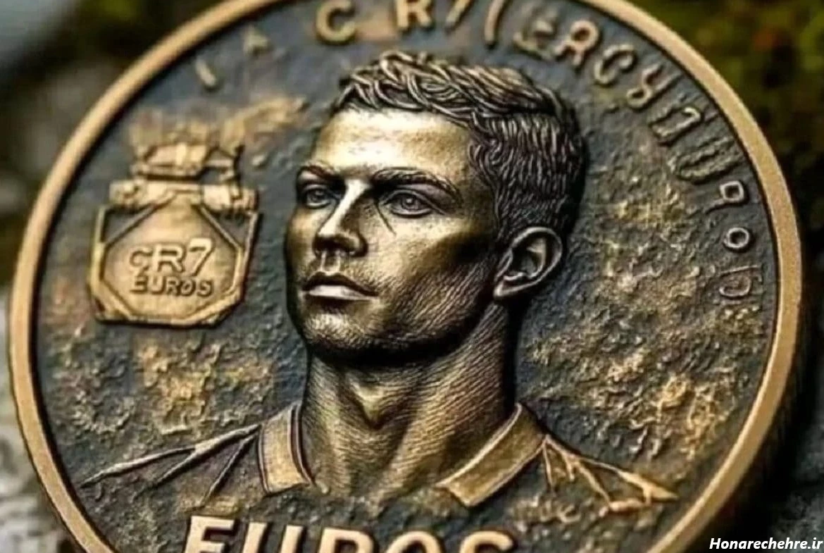 عکس رونالدو با جام لیگ ملت ها