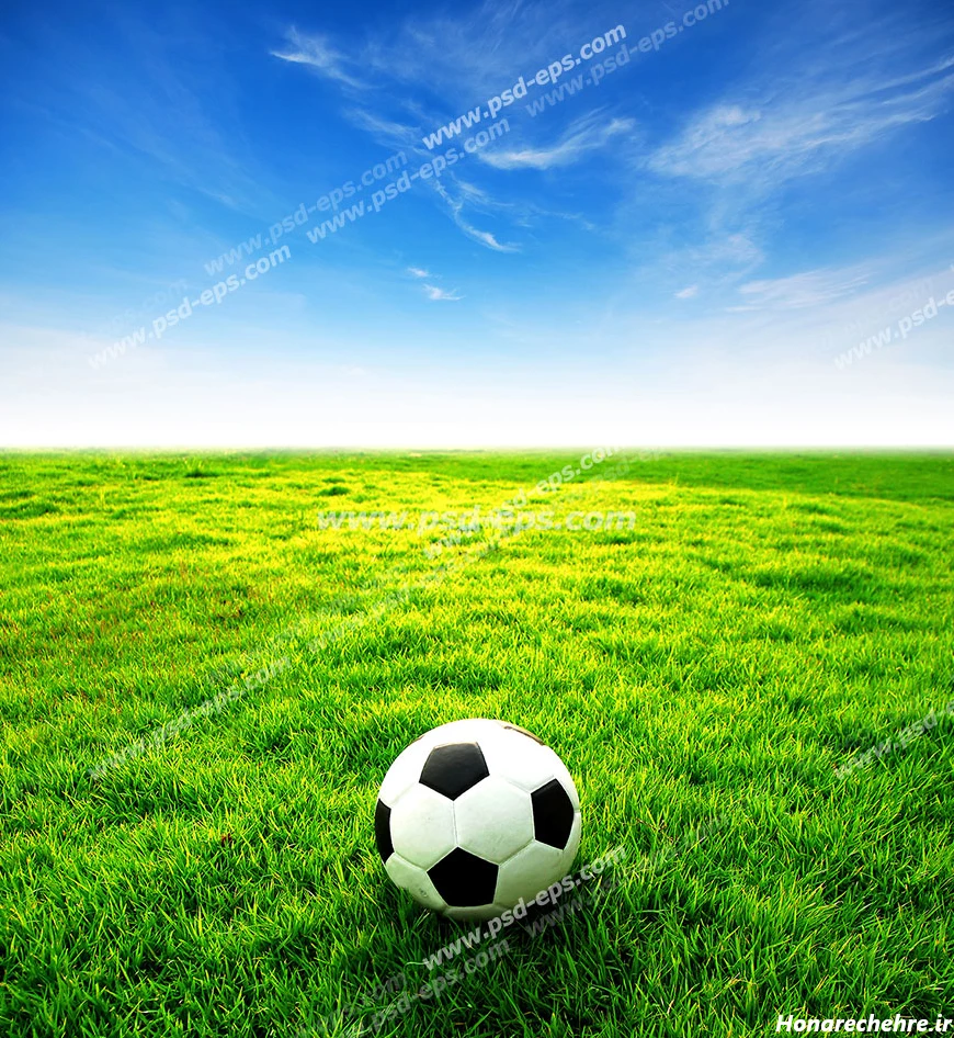 عکس چمن فوتبال طبیعی