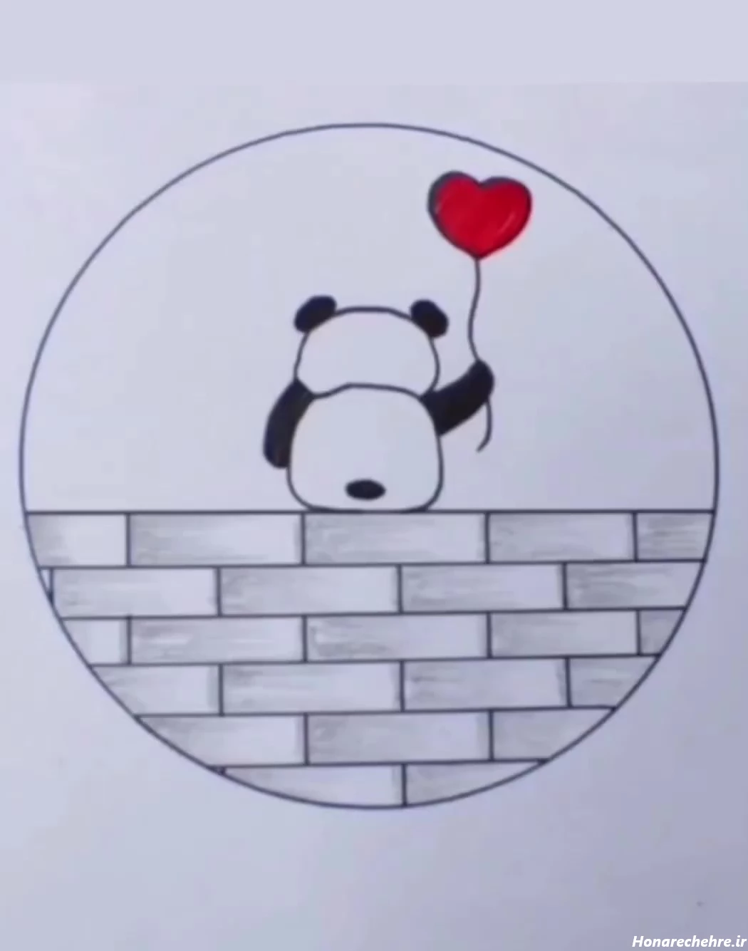 آموزش نقاشی سیاه قلم ساده کودکانه