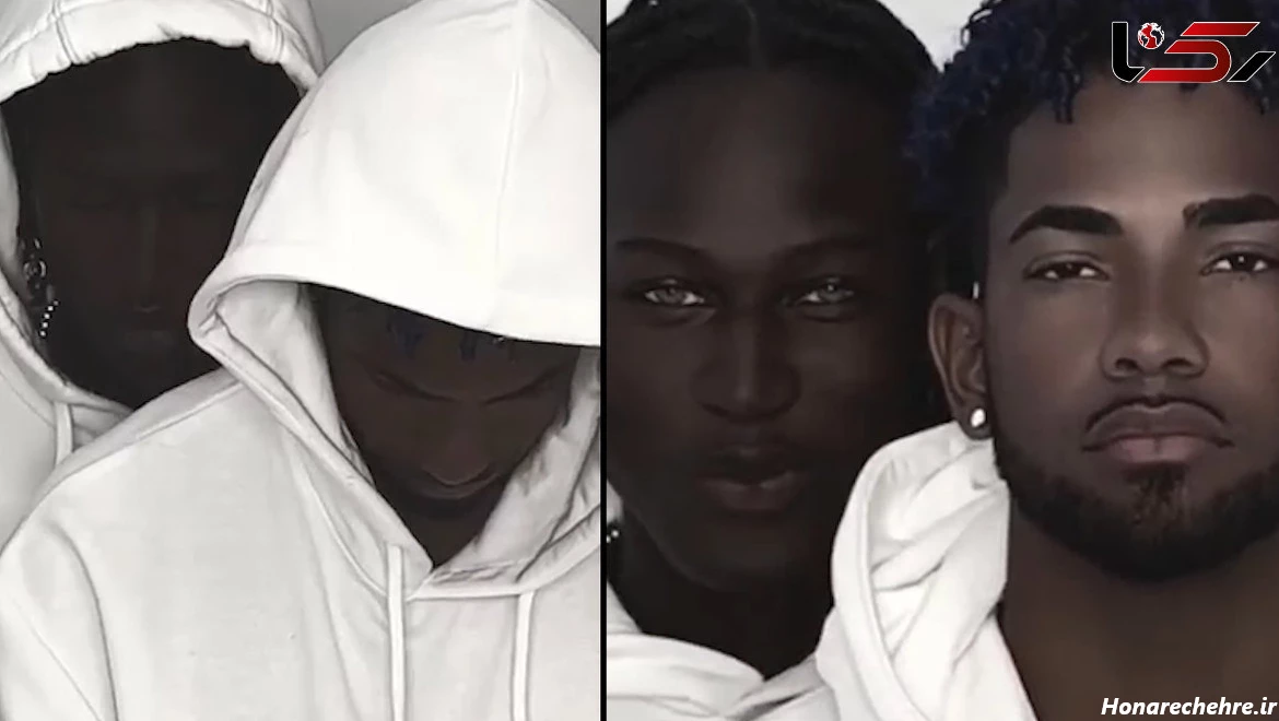 عکس سیاه پوست مرد خنده دار