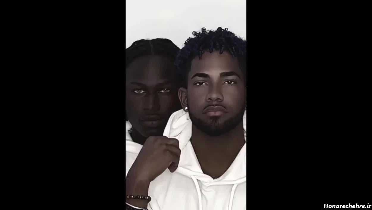 عکس سیاه پوست مرد خنده دار