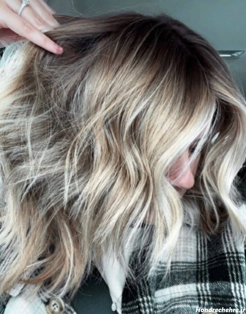 رنگ شکلاتی و مش استخوانی