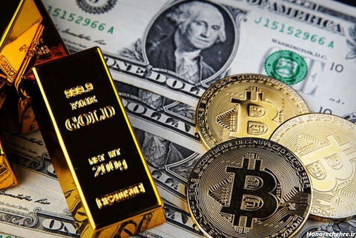 عکس شمش طلا و دلار برای تصویر زمینه