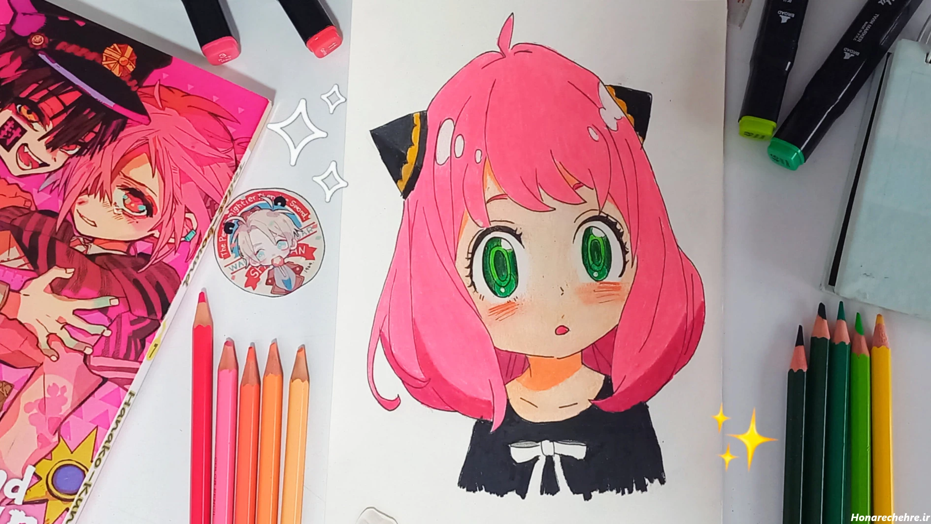 عکس انیمه کیوت سیاه پسرانه