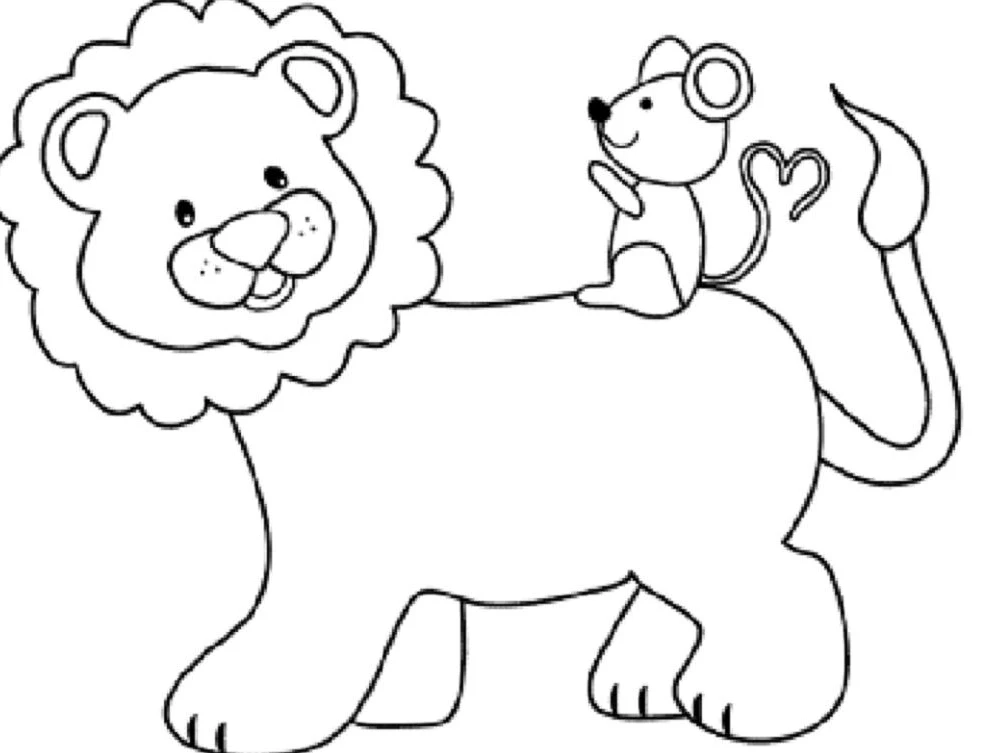 نقاشی صورت شیر