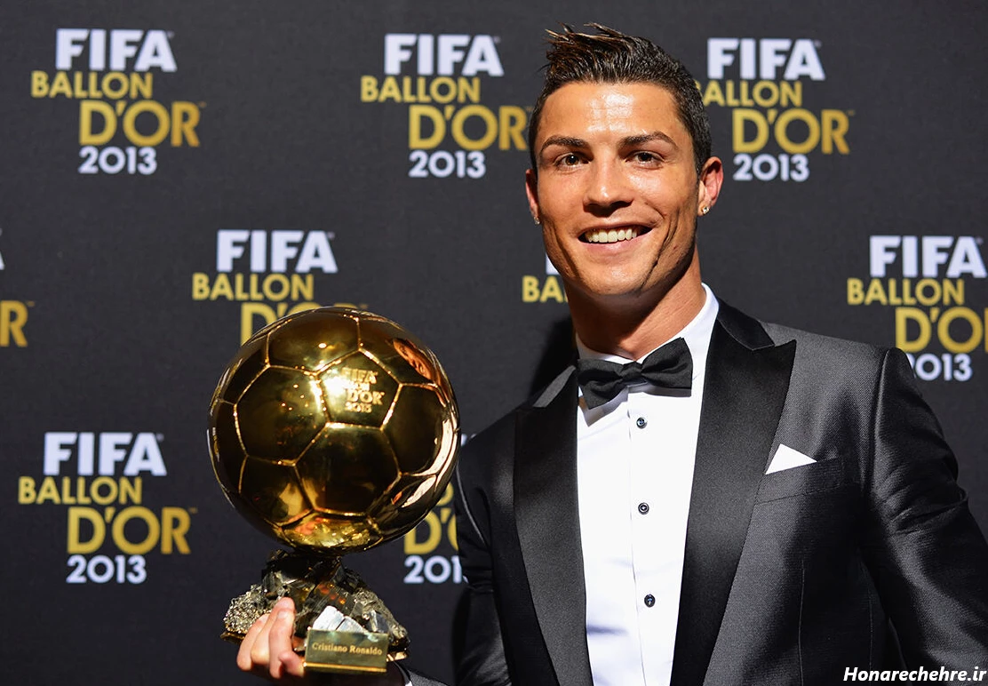 عکس توپ طلای مسی و رونالدو