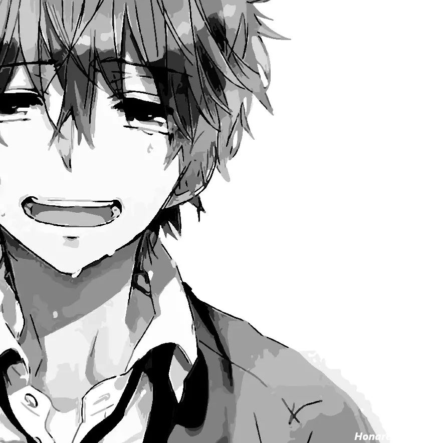 عکس انیمه کیوت سیاه پسرانه