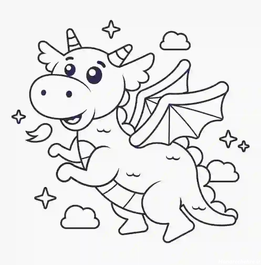 آموزش نقاشی سیاه قلم ساده کودکانه