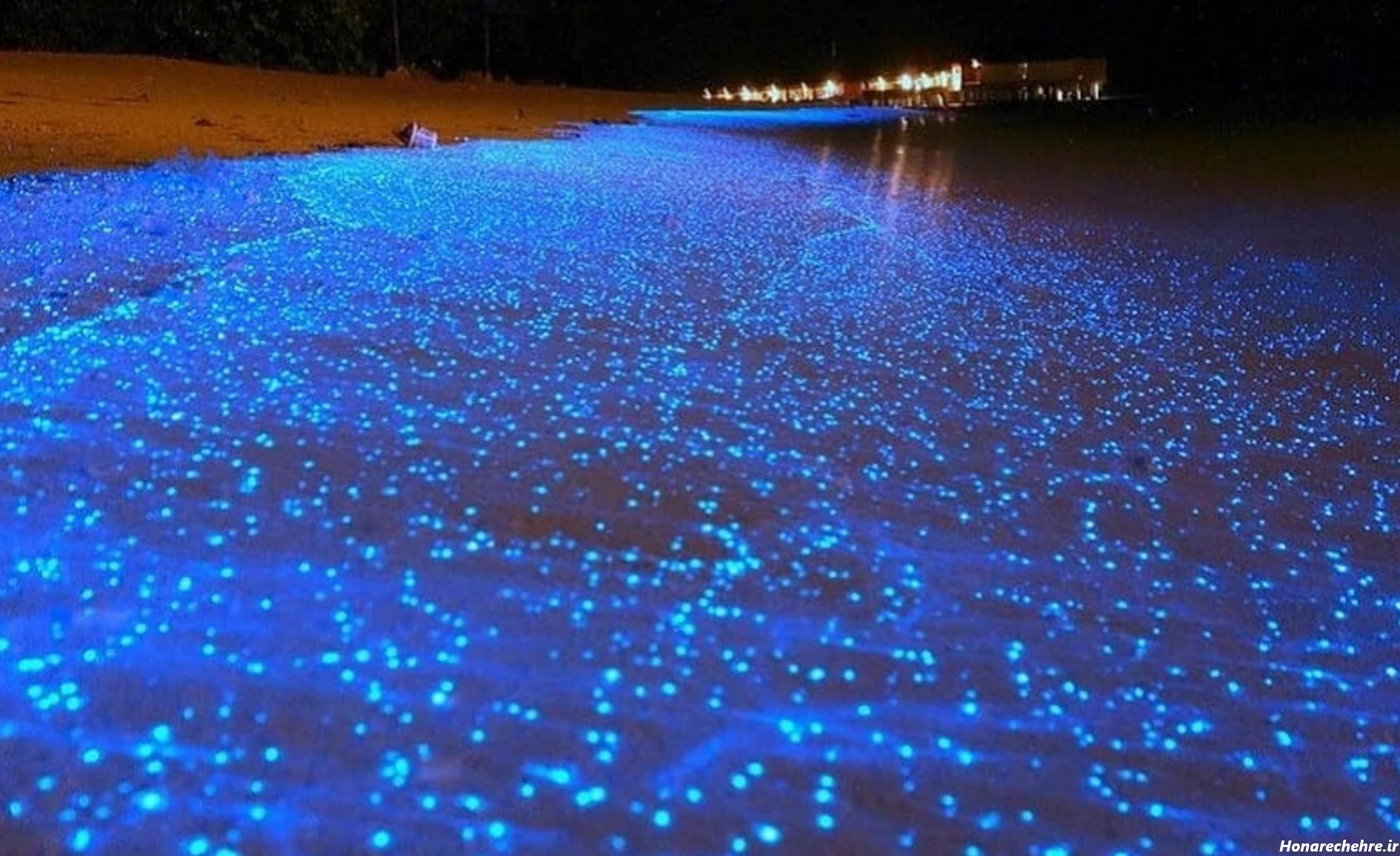 عکس قشم در شب