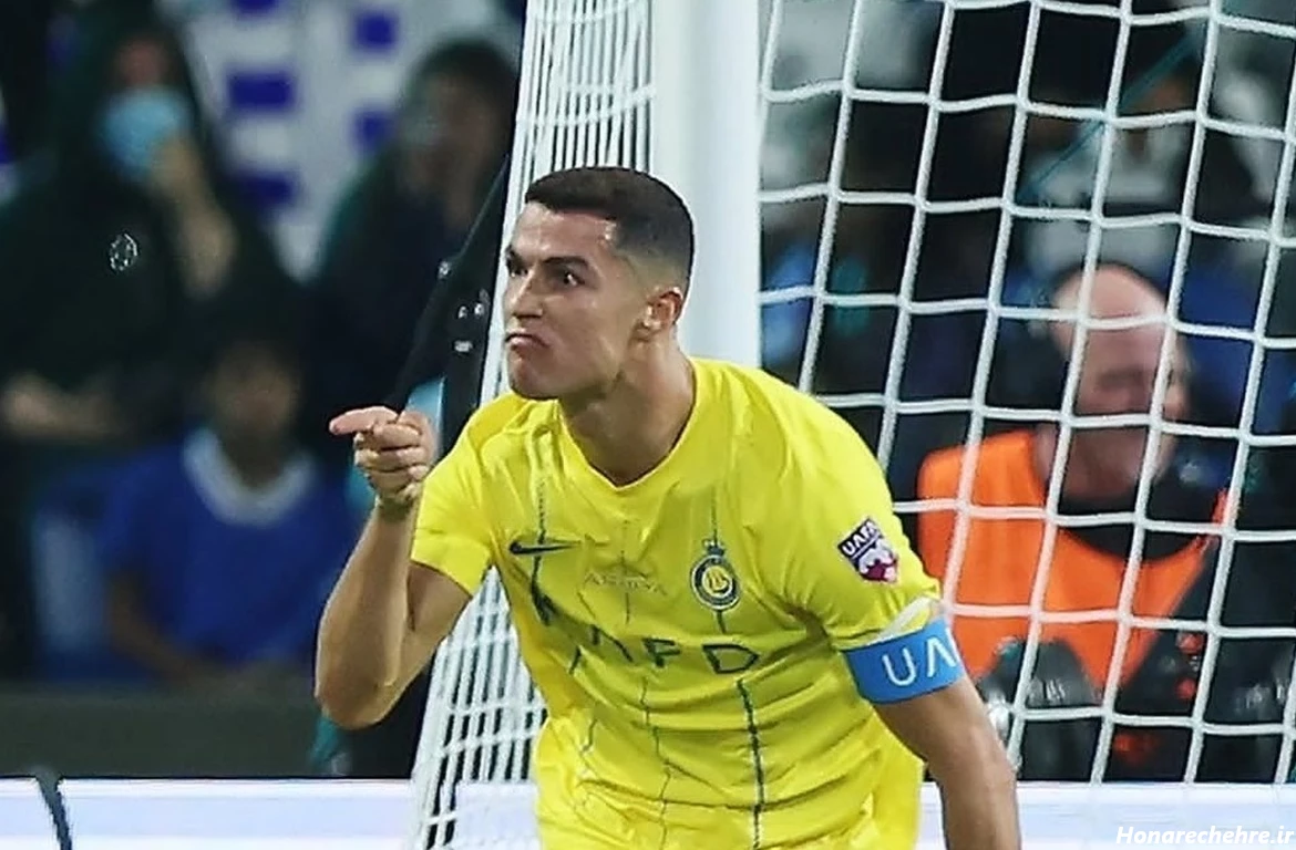 عکس شادی گل رونالدو