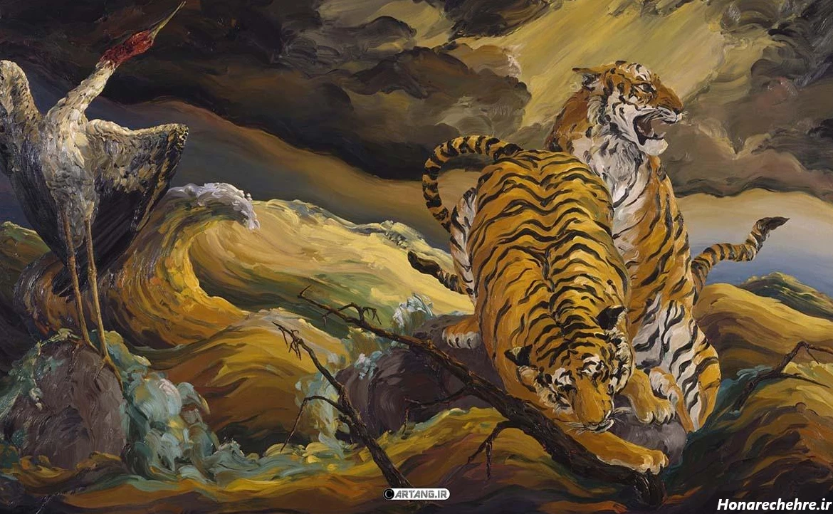 نقاشی سگ وحشی سخت