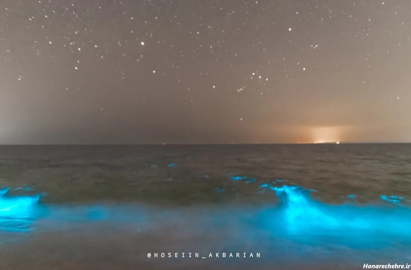 عکس قشم در شب