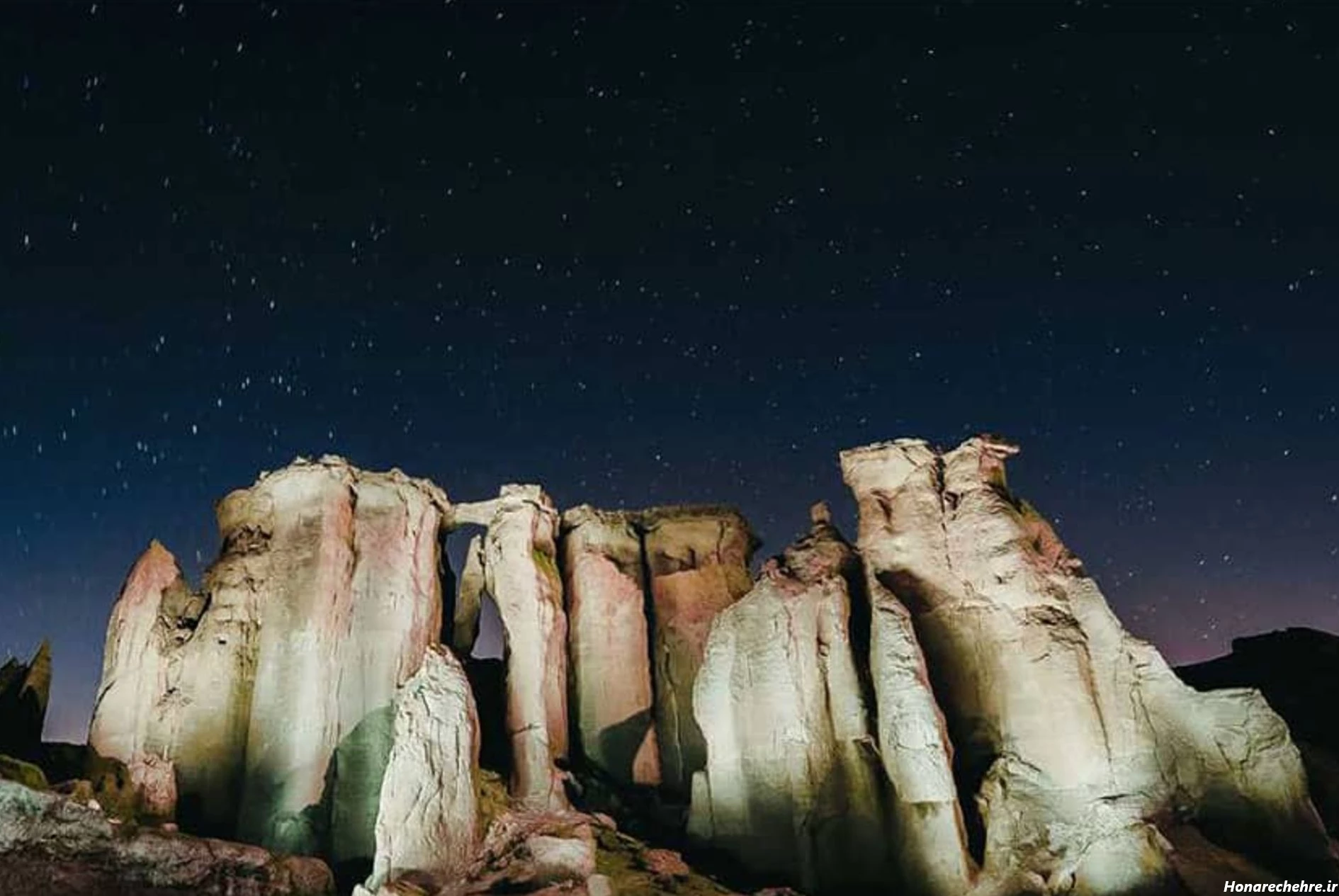 عکس قشم در شب