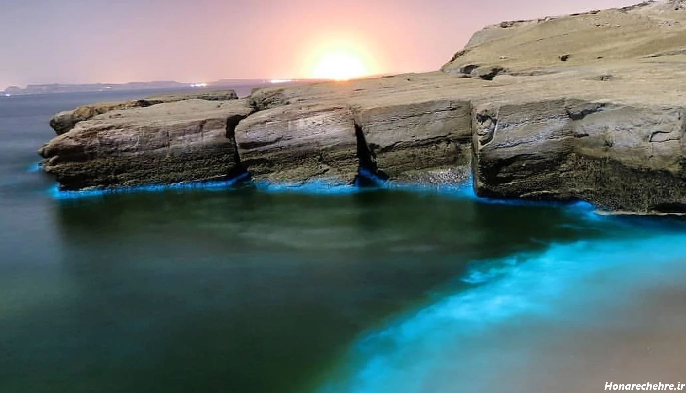 عکس قشم در شب