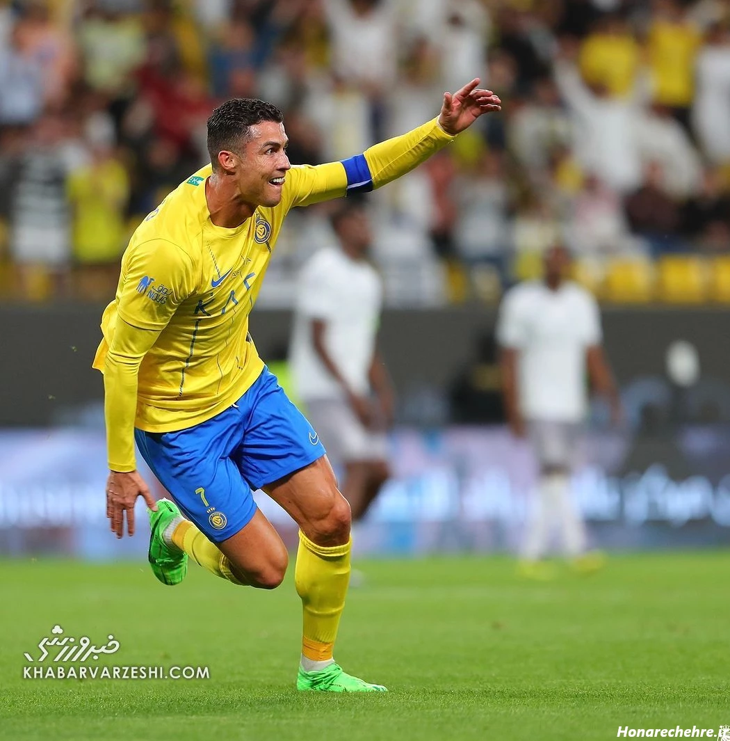 عکس شادی گل رونالدو