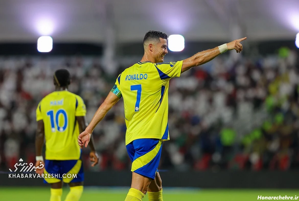 عکس شادی گل رونالدو