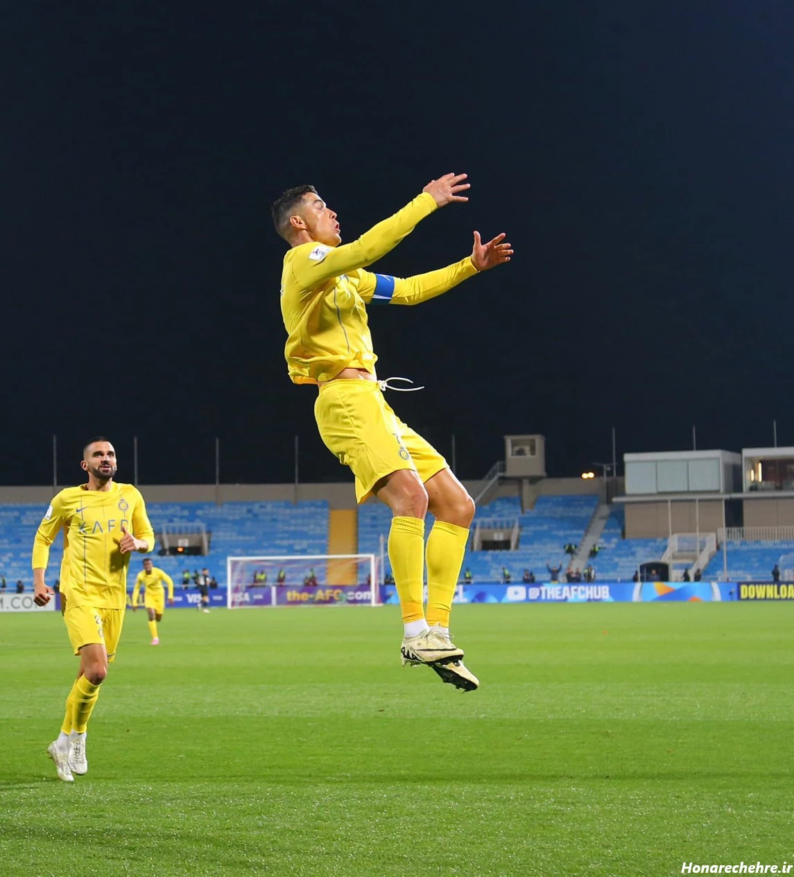 عکس شادی گل رونالدو