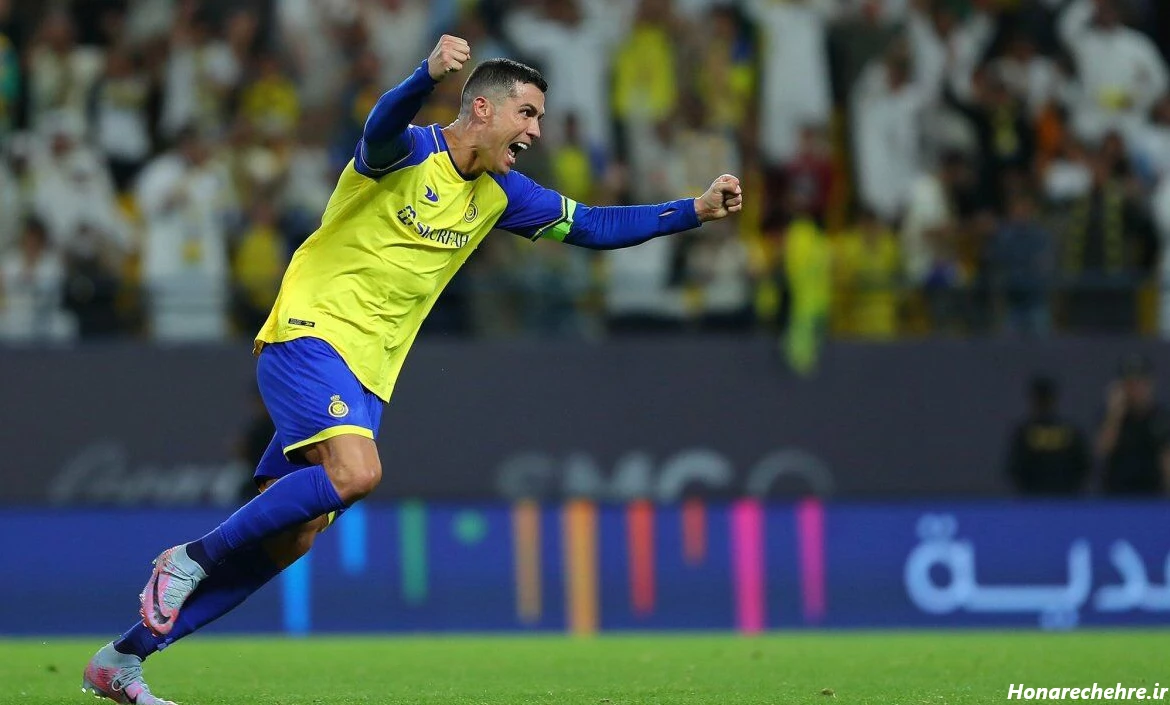 عکس شادی گل رونالدو